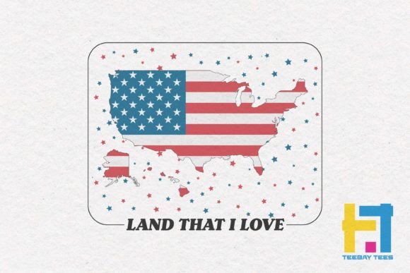 4th of July Love You America SVG Design