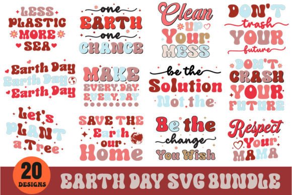 Earth Day Retro SVG Bundle Review