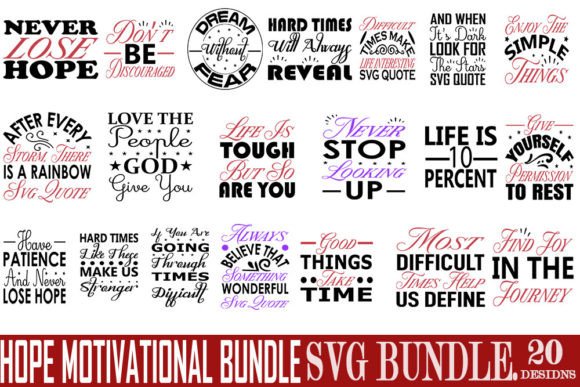 Hope Motivational Bundle Svg Bundle Review