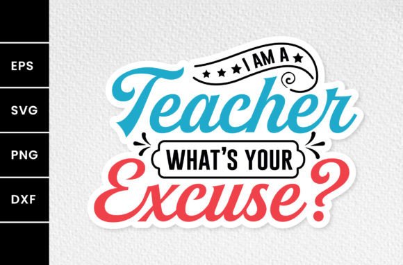 I Am a Teacher Typography Svg Review